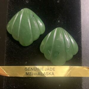 Genuine Jade Earrings From Alaska